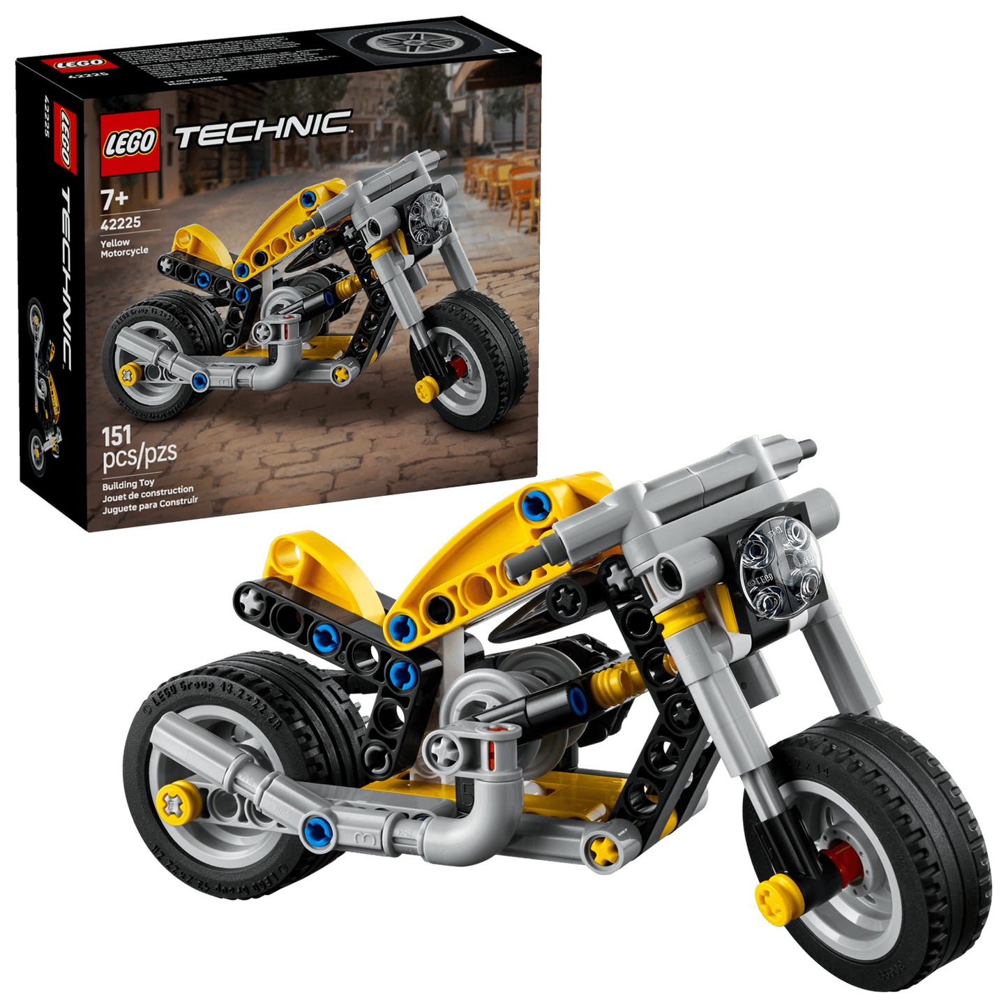Yellow Motorcycle 42225