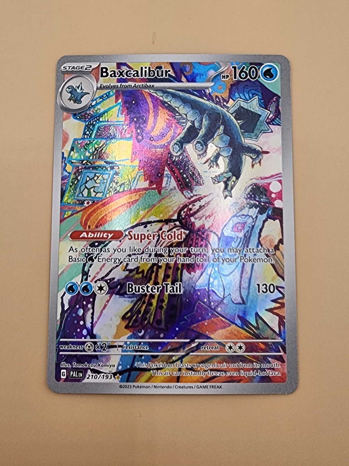 Paldea Evolved Holo Near Mint (NM): Baxcalibur 210/193 Sv02