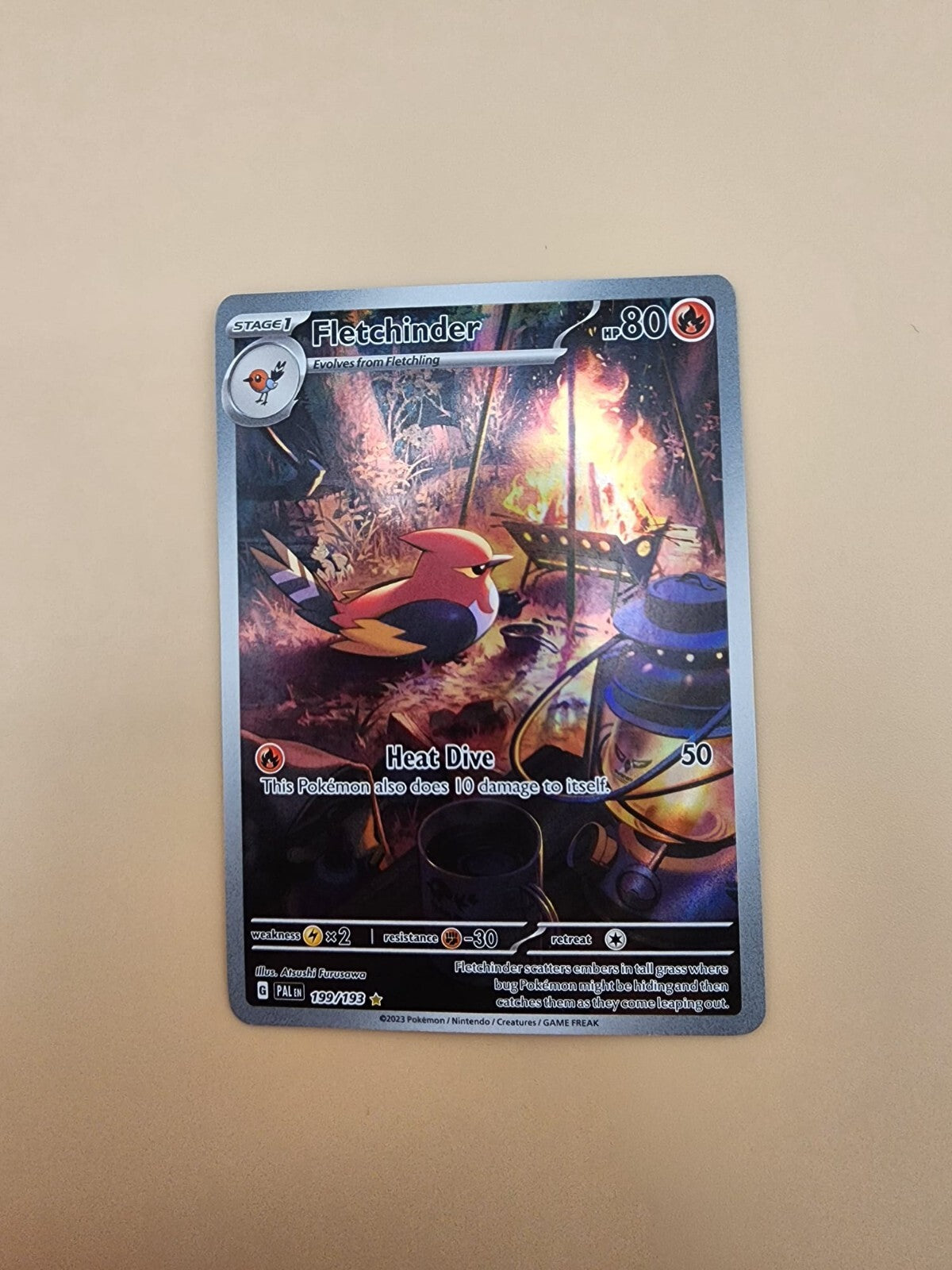 Fletchinder 199/193 Sv02: Paldea Evolved Holo Lightly Played (LP)