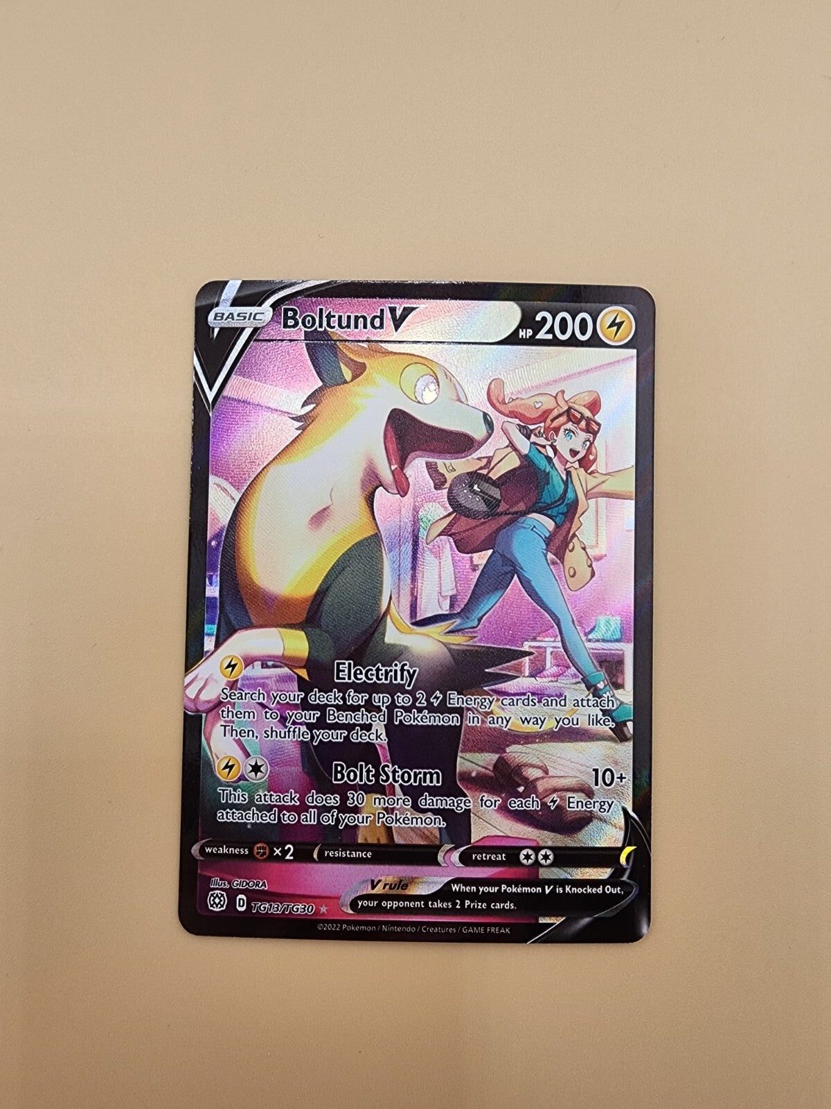 Boltund V TG13/TG30 Swsh09: Brilliant Stars Trainer Gallery Holo NM