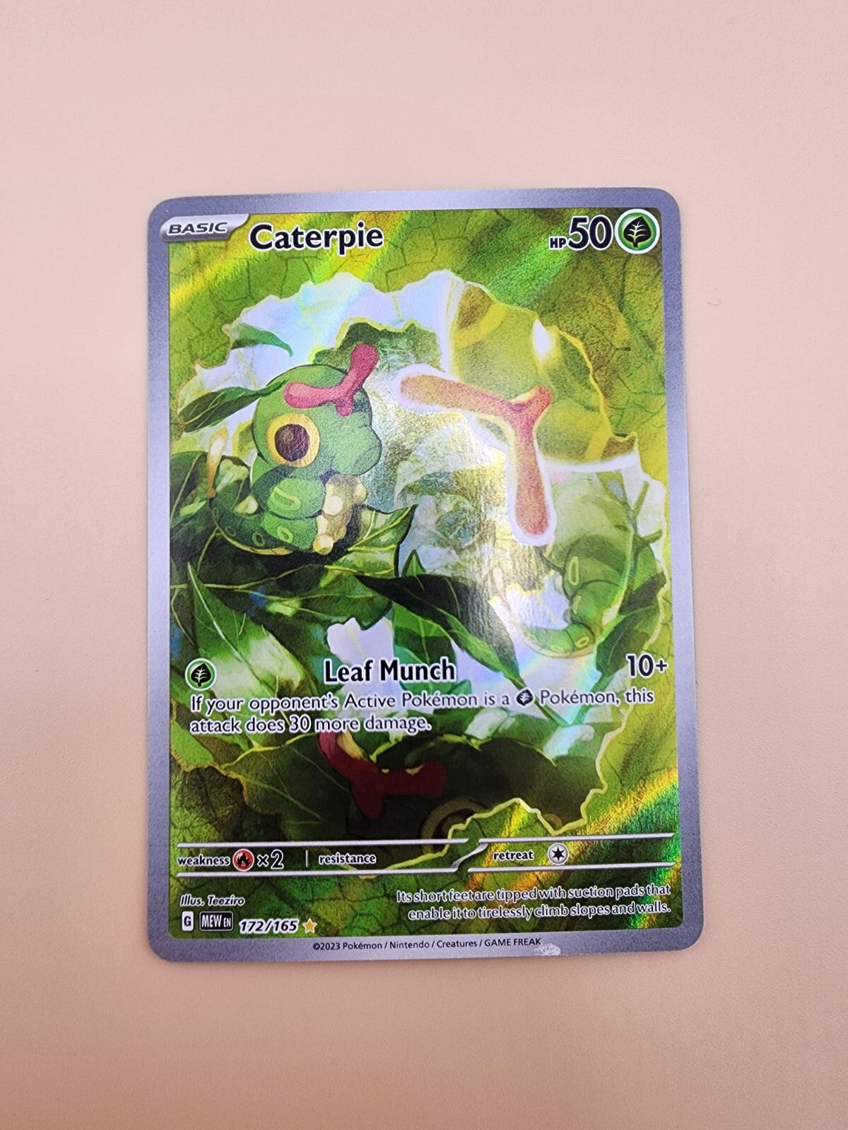 Caterpie 172/165 Sv: Scarlet & Violet 151 Holo Near Mint (NM)