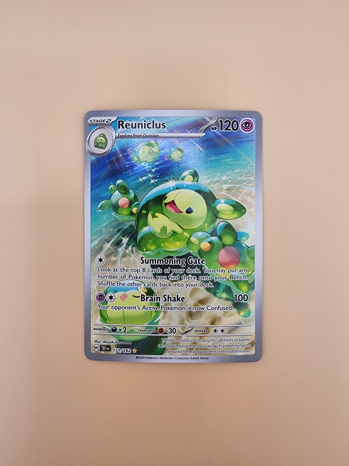 Reuniclus 171/162 - Temporal Forces Illustration Rare Pokemon TCG - NM