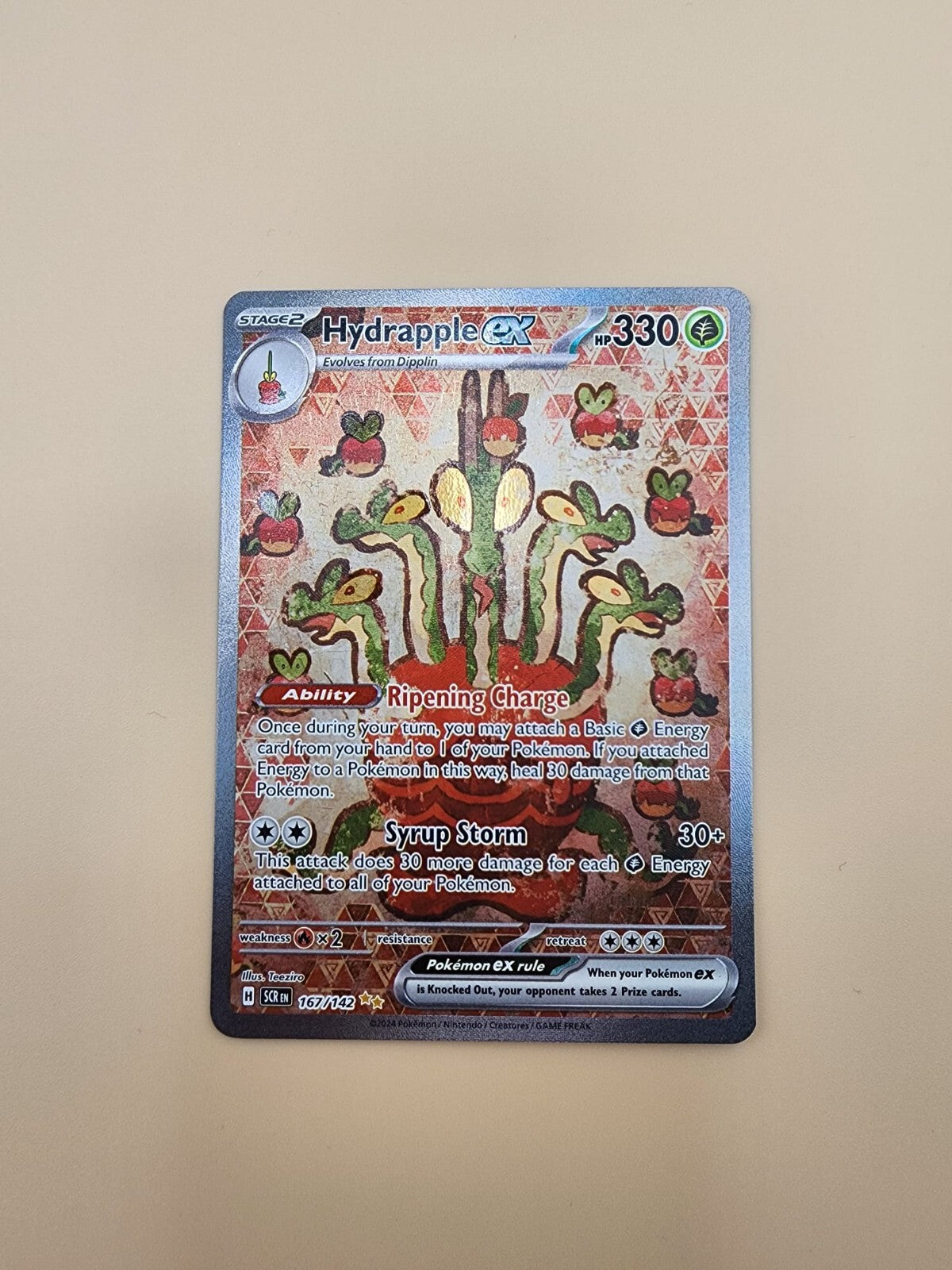 Hydrapple ex 167/142 Sv07: Stellar Crown Holo NM