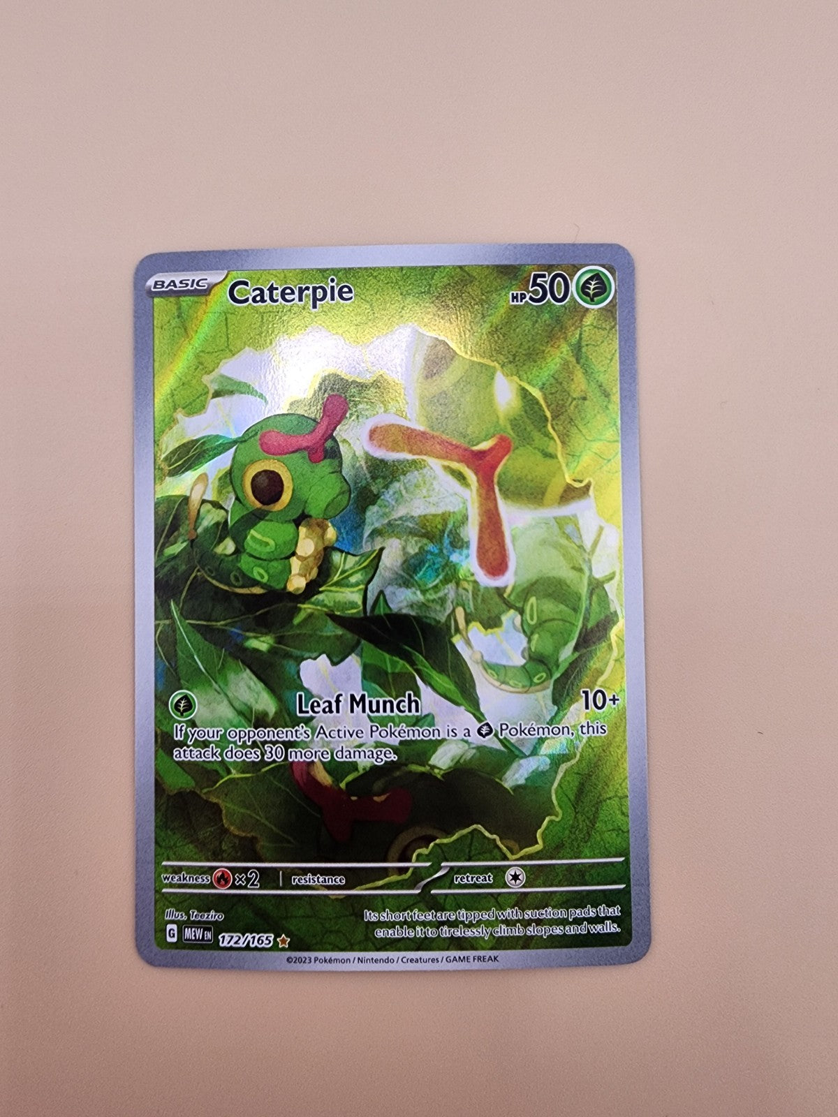 Caterpie 172/165 Sv: Scarlet & Violet 151 Holo