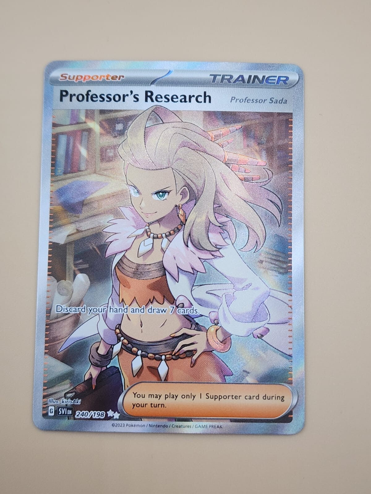 Professor's Research 240/198 Sv01: Scarlet & Violet Base Set Holo NM