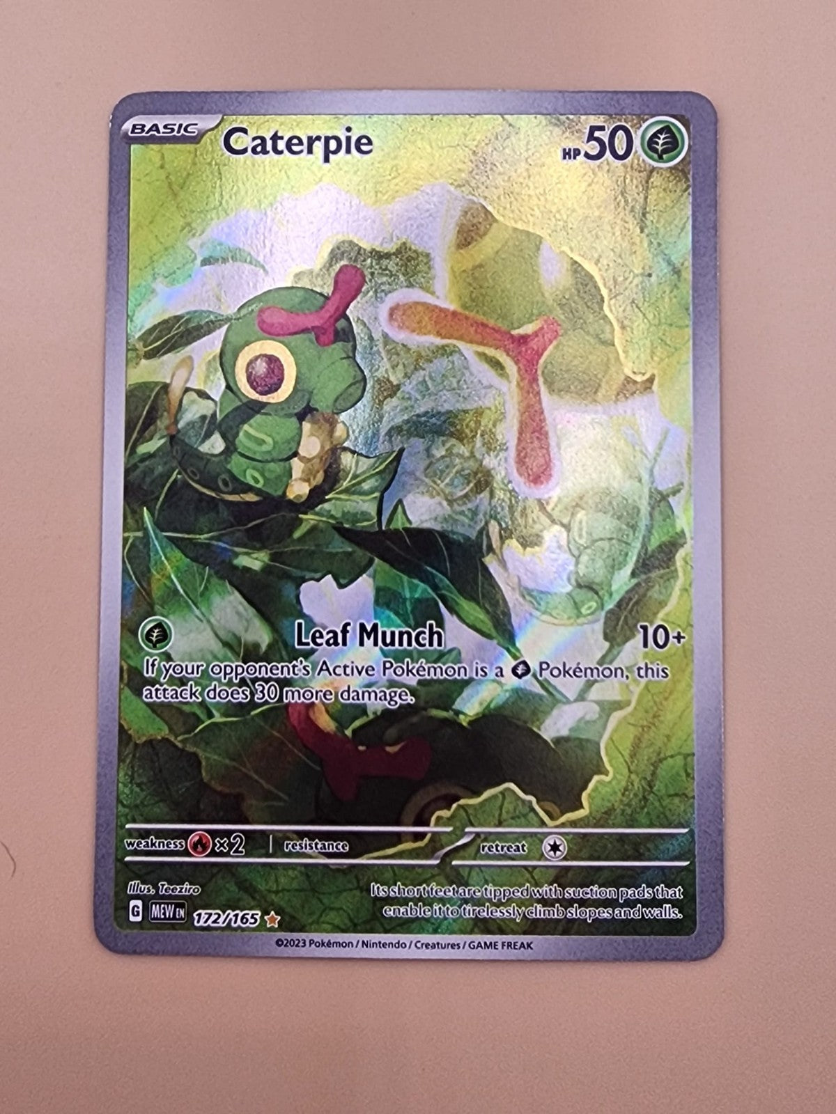 Caterpie 172/165 Sv: Scarlet & Violet 151 Holo Near Mint (NM)