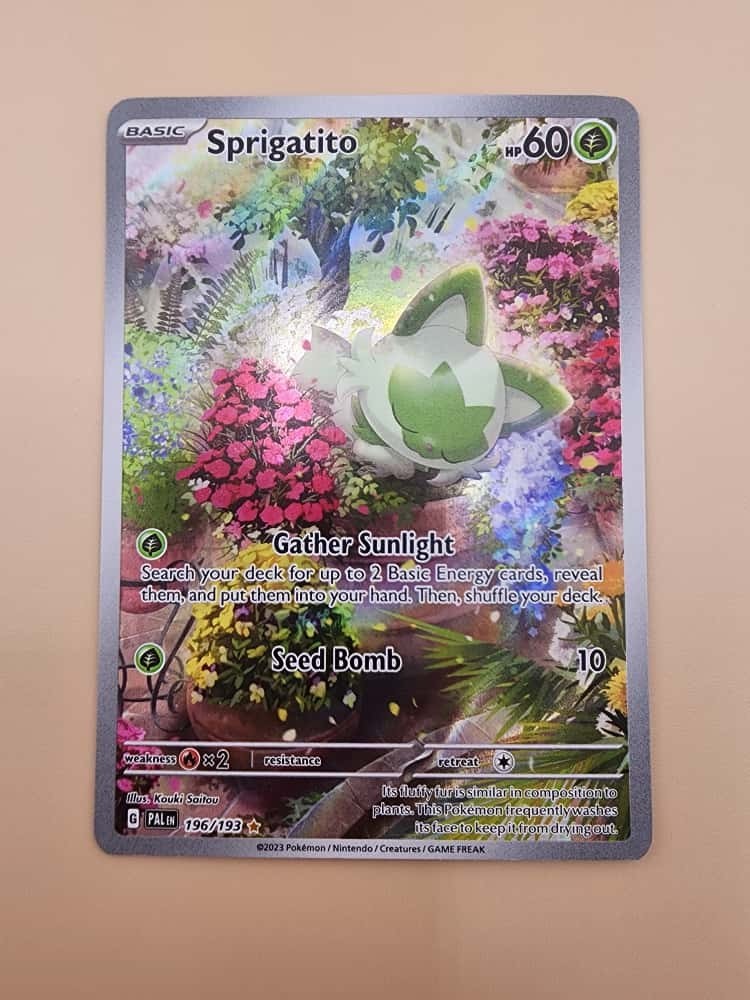 2- Sprigatito 196/193 Sv02: Paldea Evolved Holo Near Mint (NM)