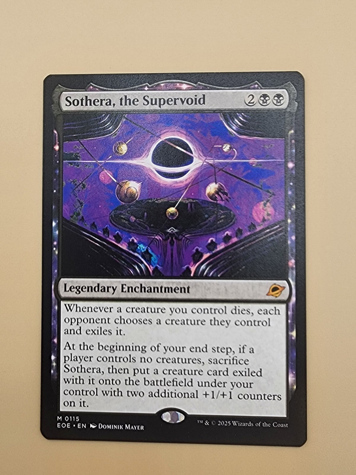 Sothera, the Supervoid Edge of Eternities Regular