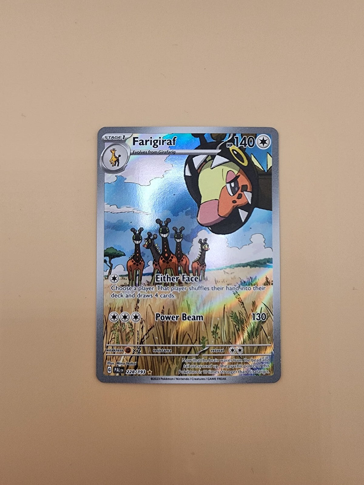Farigiraf 228/193 Sv02: Paldea Evolved Holo Near Mint (NM)