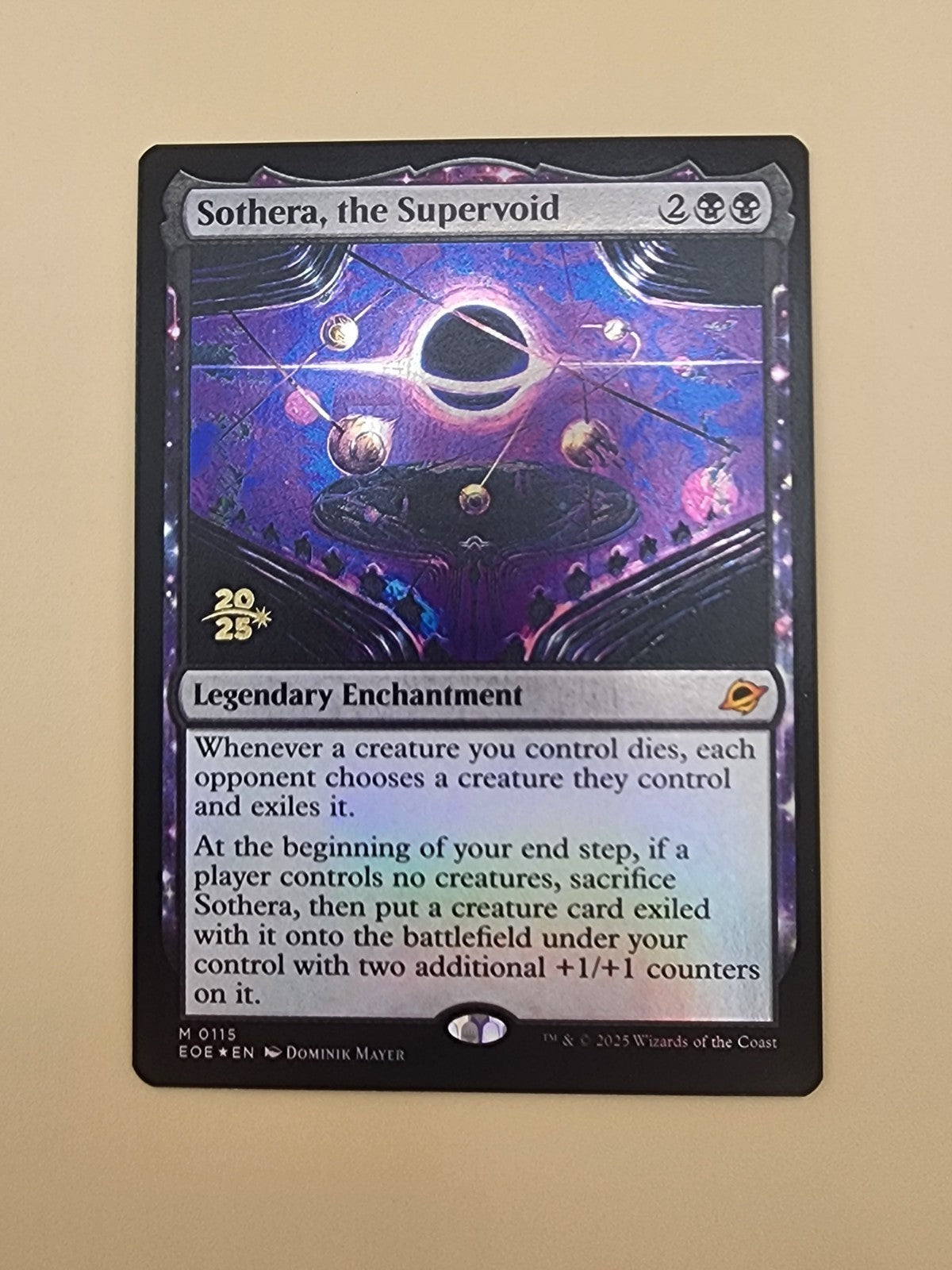 Sothera, the Supervoid Prerelease Cards Foil