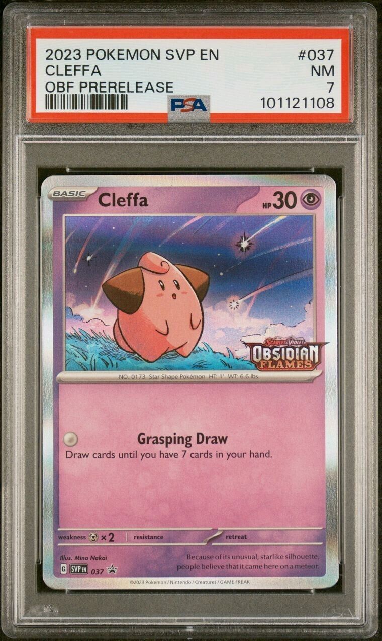 Cleffa #037 Obsidian Flames Prerelease Near Mint
