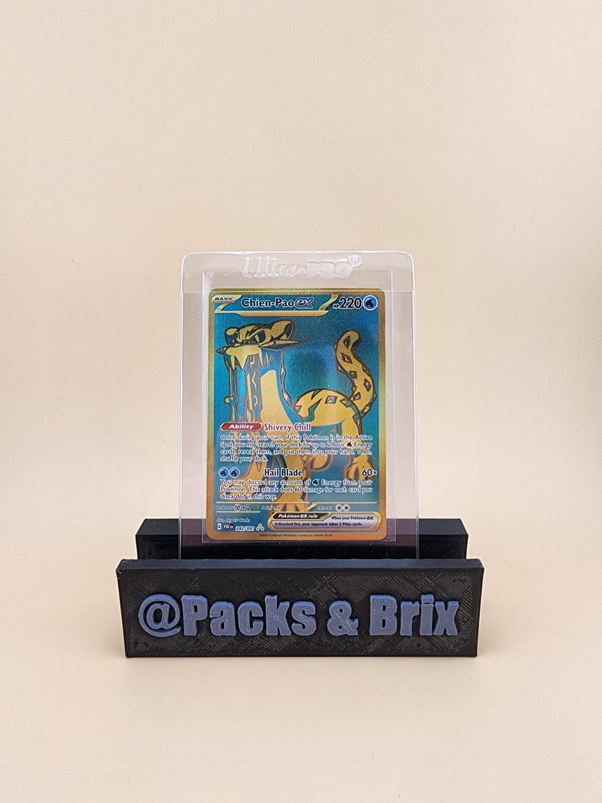 Chien-Pao ex 242/091 Sv: Paldean Fates Holo Near Mint (NM)