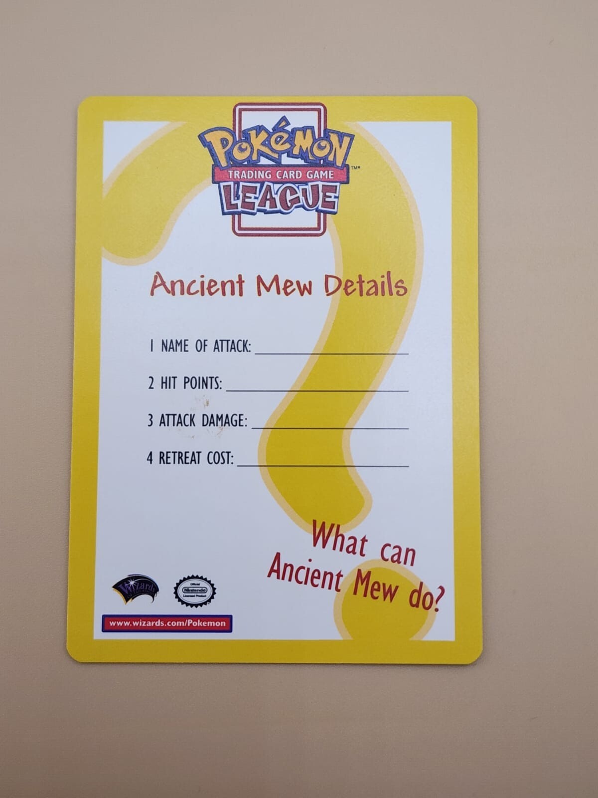 Ancient Mew Details card NM (Near Mint)