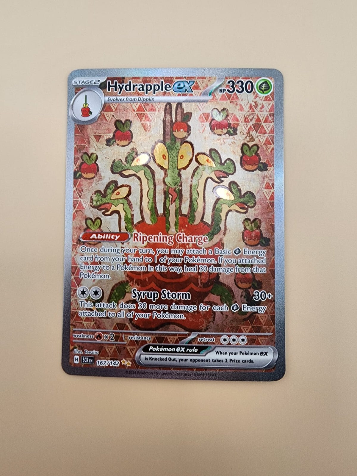 Hydrapple ex 167/142 Sv07: Stellar Crown Holo NM
