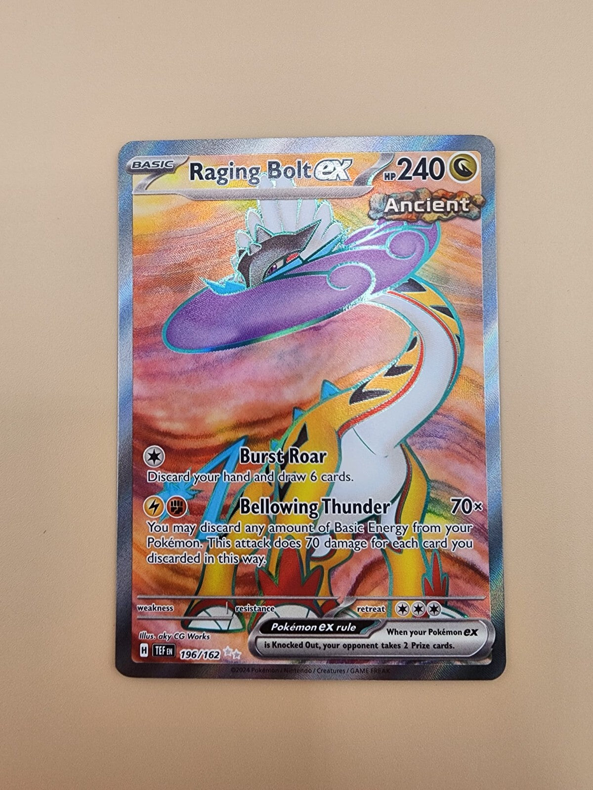 Raging Bolt ex 196/162 Sv05: Temporal Forces Holo NM