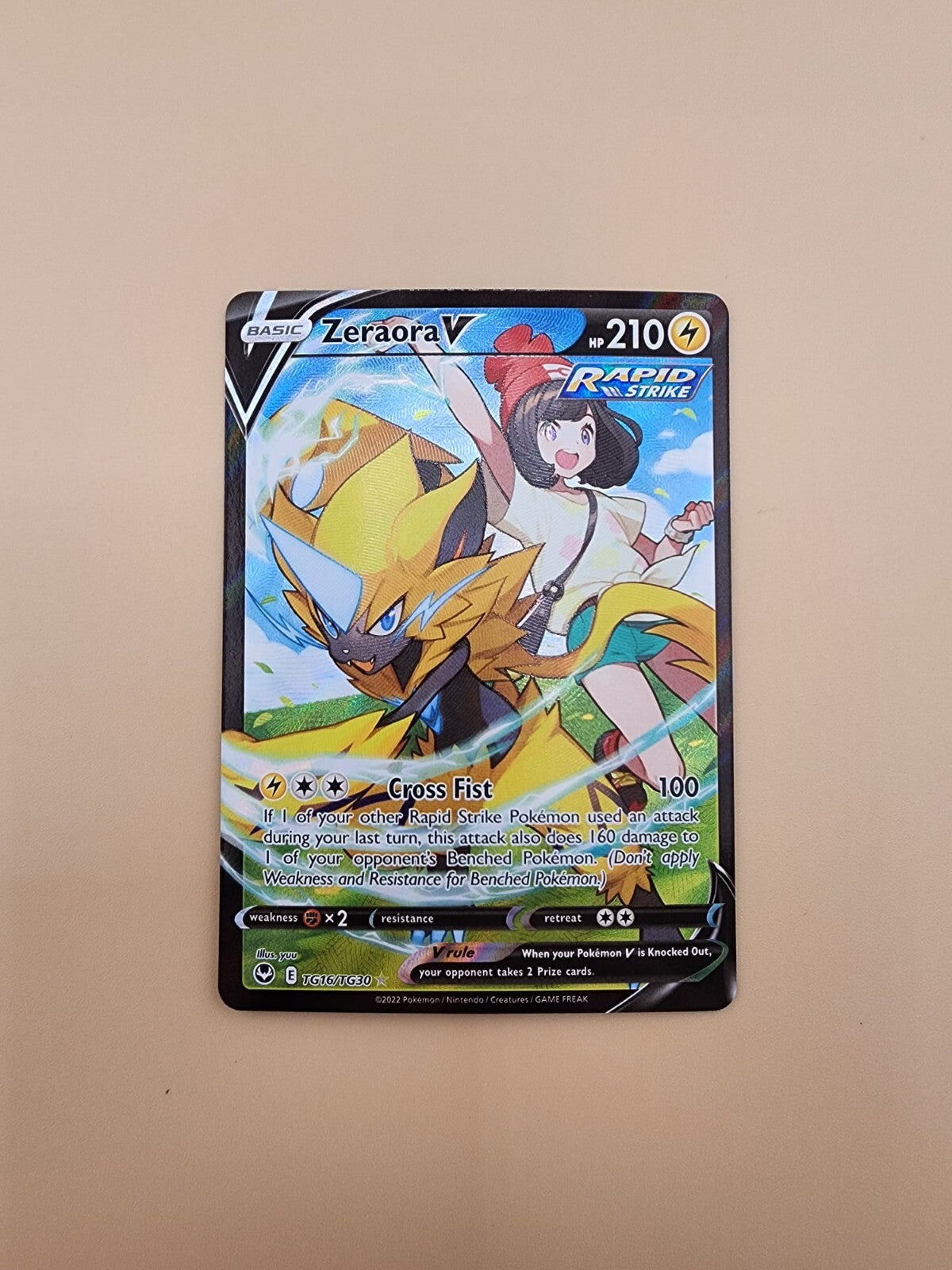 Zeraora V TG16/TG30 Swsh12: Sword & Shield - Near Mint (NM)