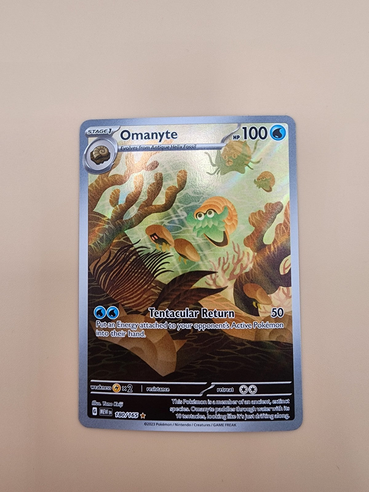 Omanyte 180/165 Sv: Scarlet & Violet 151 Holo