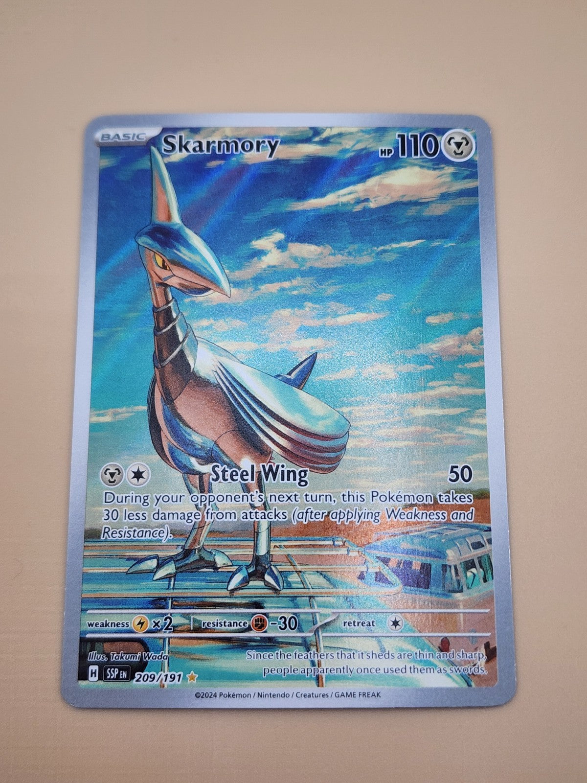 Skarmory 209/191 Sv08: Surging Sparks Holo NM