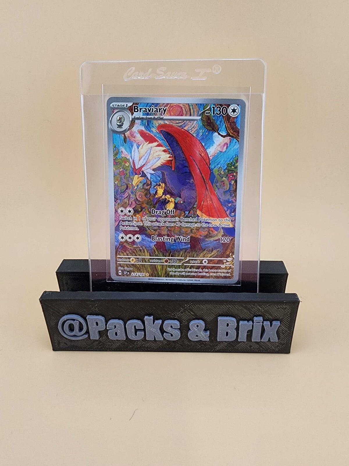 Braviary 214/191 Sv08: Surging Sparks Holo Near Mint (NM)