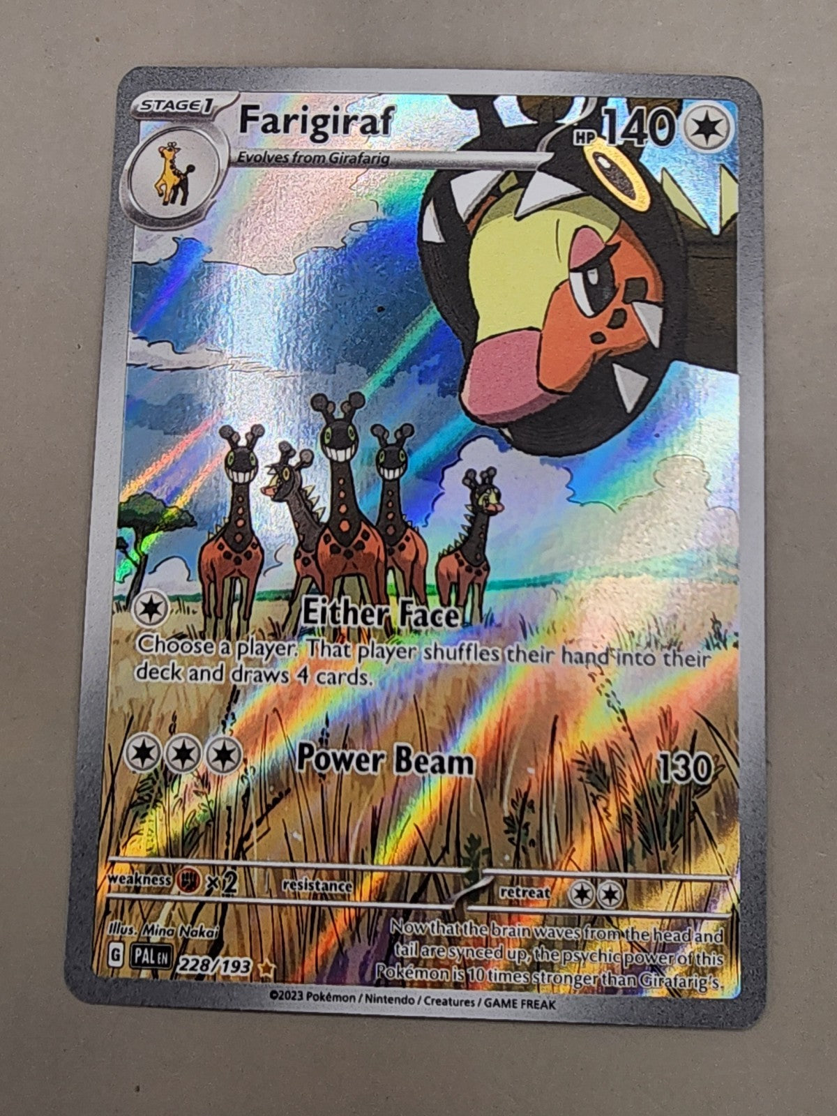 Farigiraf 228/193 Paldea Evolved Holo