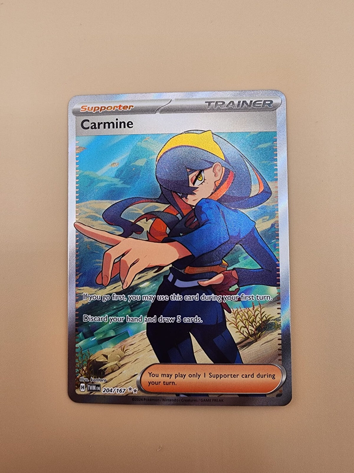 Carmine 204/167 Sv06: Twilight Masquerade Holo Near Mint (NM)