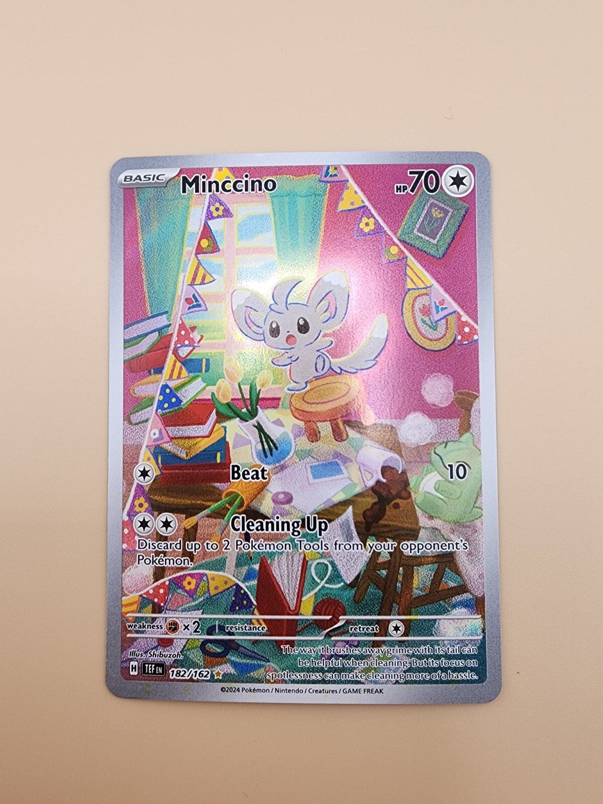 Minccino 182/162 Sv05: Temporal Forces Holo Near Mint (NM)