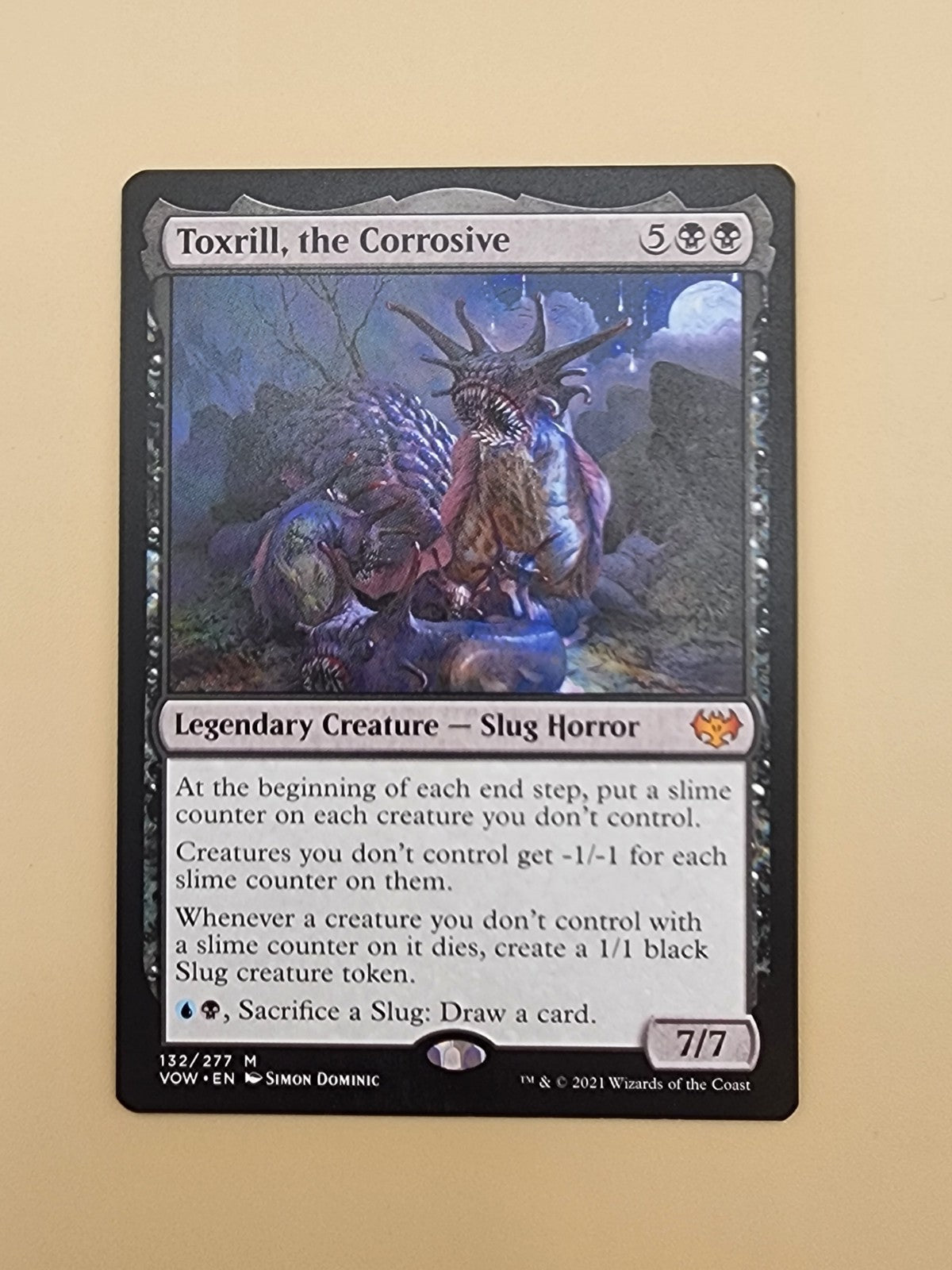 Toxrill, the Corrosive Light Play, English Innistrad: Crimson Vow MTG Magic LP
