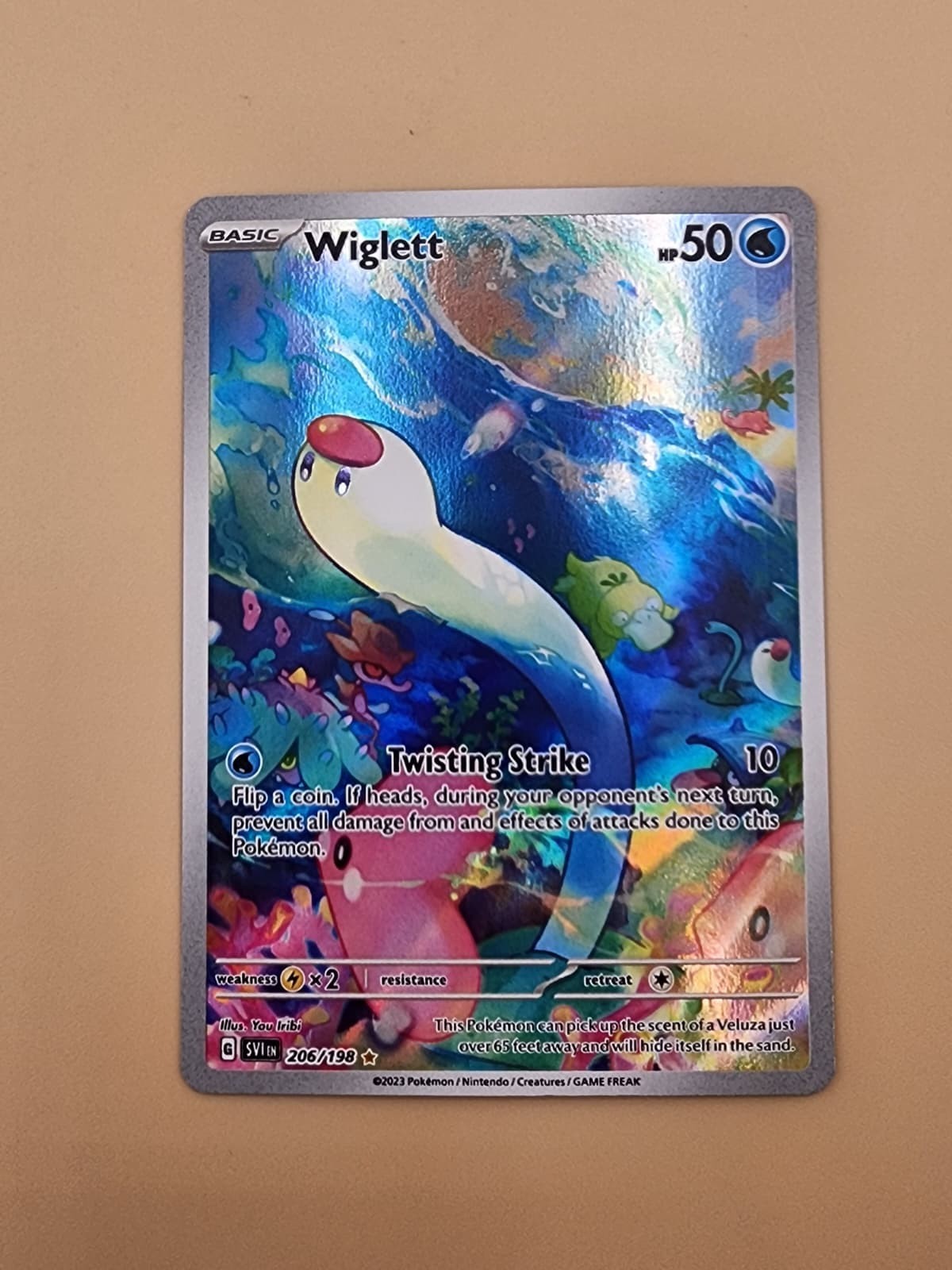Wiglett 206/198 SV01: Scarlet & Violet Base Set Holo Near Mint (NM)