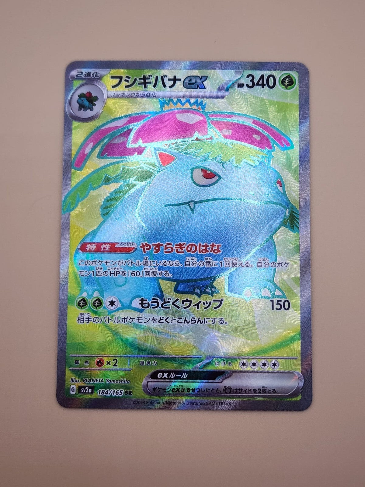 Venusaur ex 184/165 Sv2a: Pokemon Card 151 Holo (Japanese) NM (Near Mint)