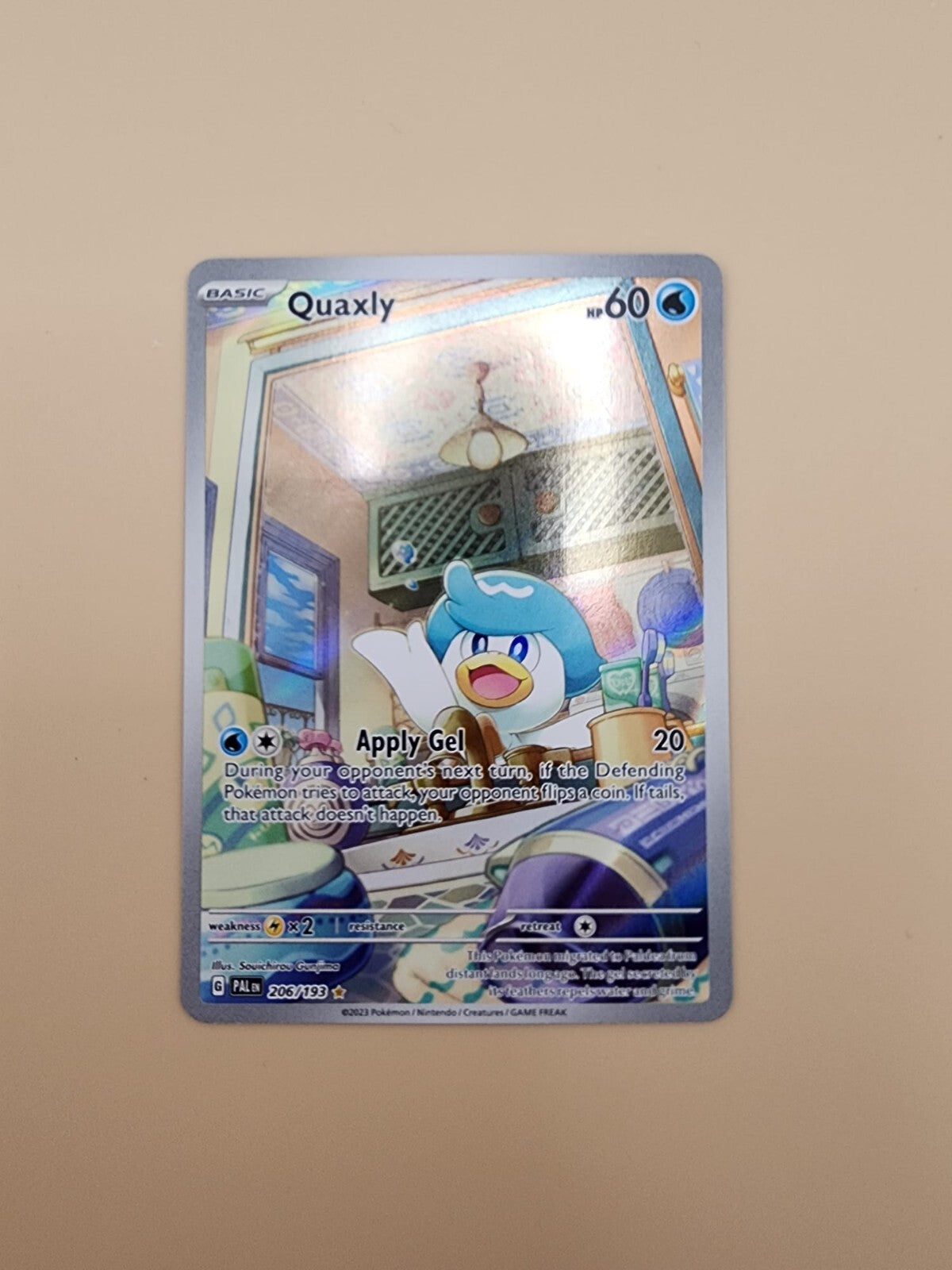 Quaxly 206/193 Sv02: Paldea Evolved Holo Near Mint (NM)