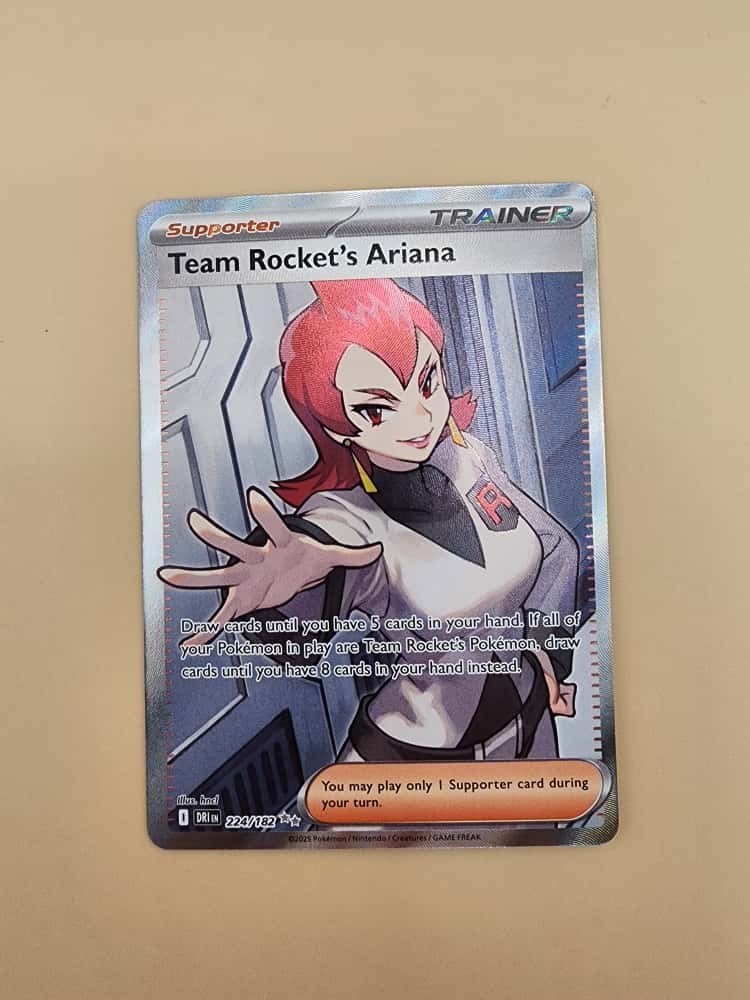 Team Rocket's Ariana 224/182 Sv10: Destined Rivals Holo Near Mint (NM)