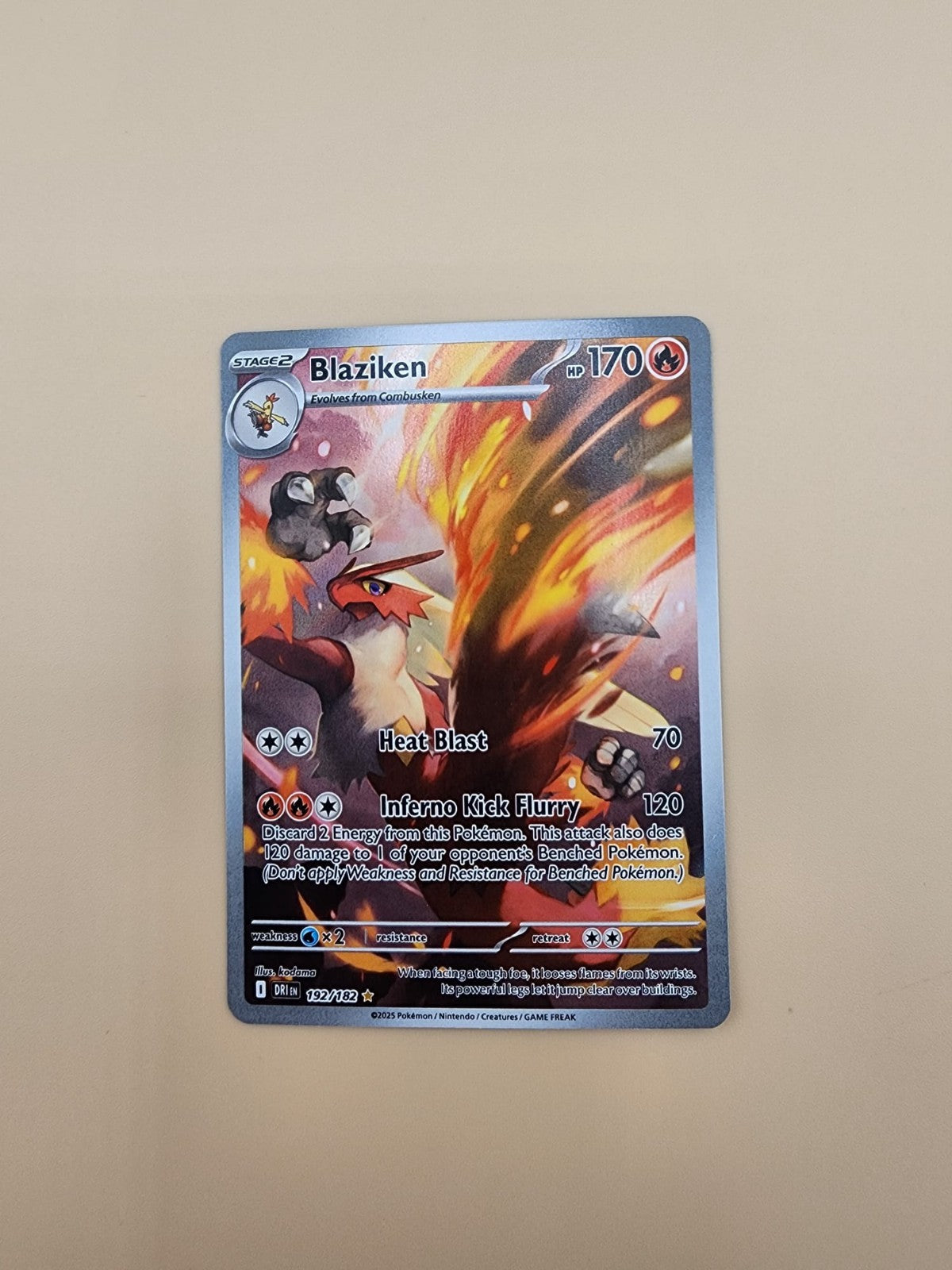 Blaziken 192/182 Sv10: Destined Rivals Holo Near Mint (NM)