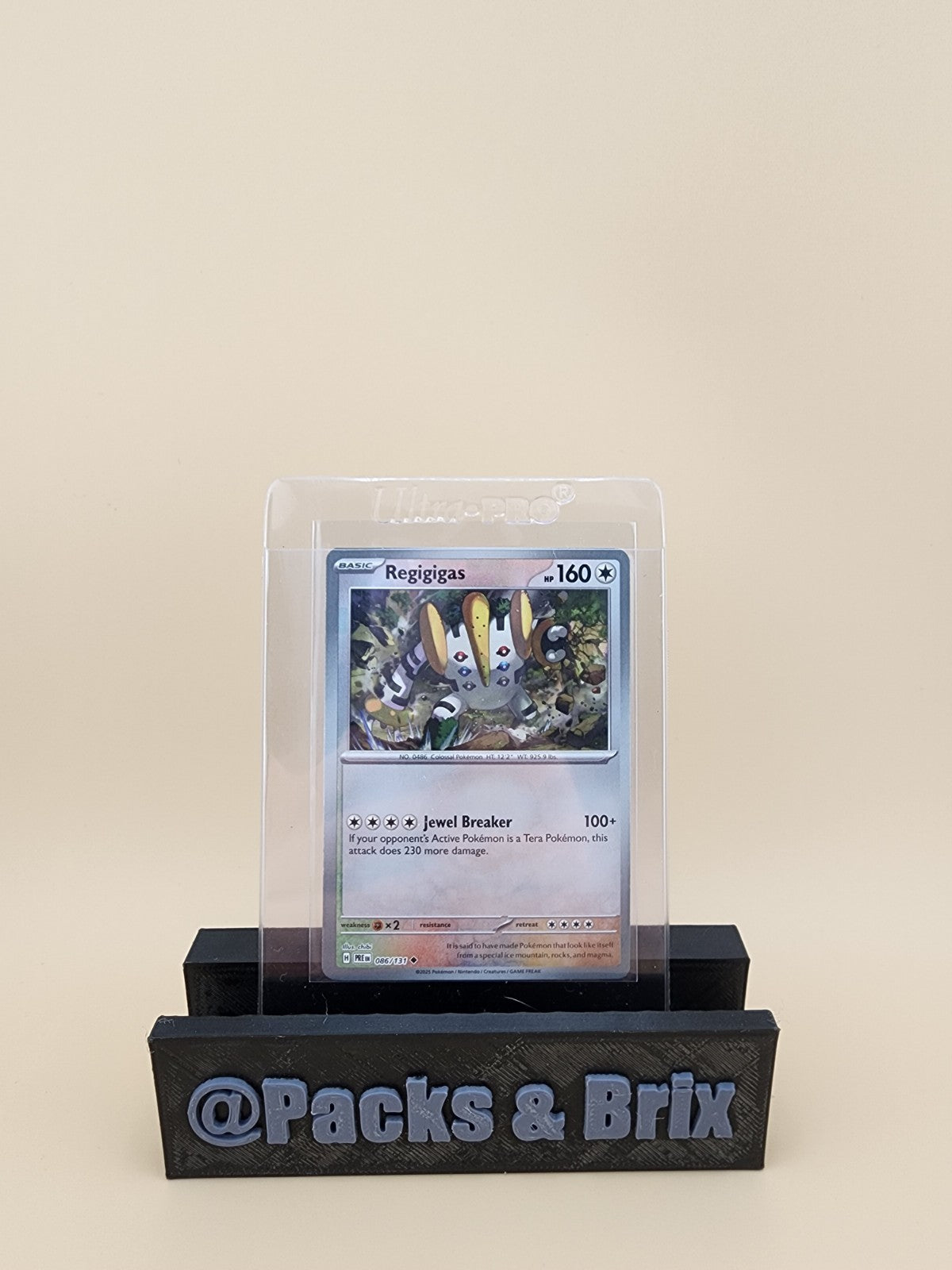 Regigigas (Master Ball Pattern) 086/131 Sv: Prismatic Evolutions Holo