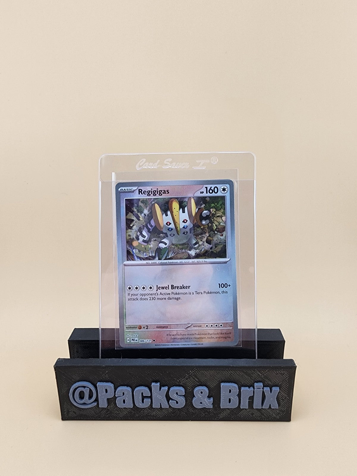 Regigigas (Master Ball Pattern) 086/131 Sv: Prismatic Evolutions Holo NM