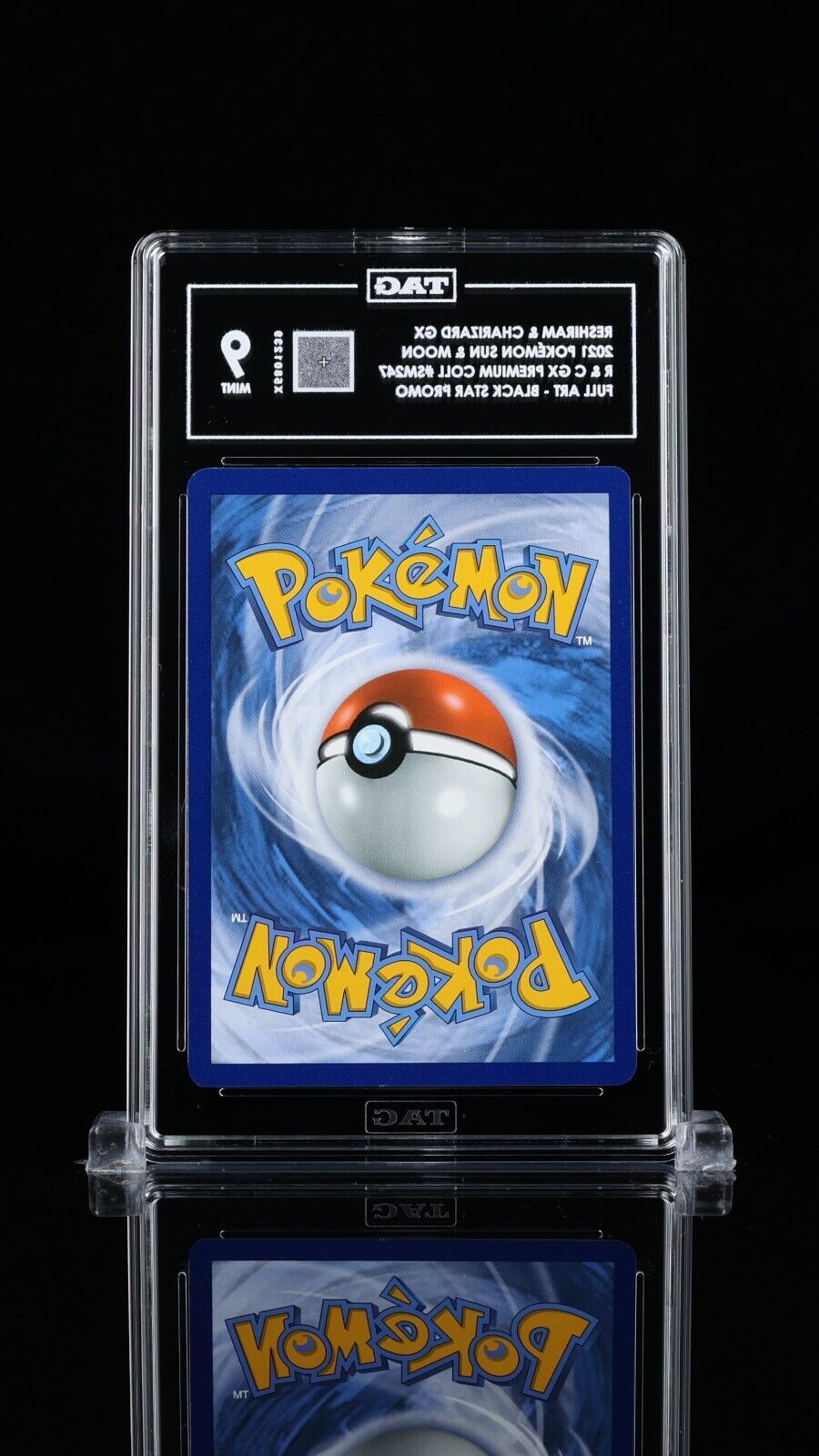 2021 Pokémon Reshiram & Charizard GX Graded TAG 9 Mint