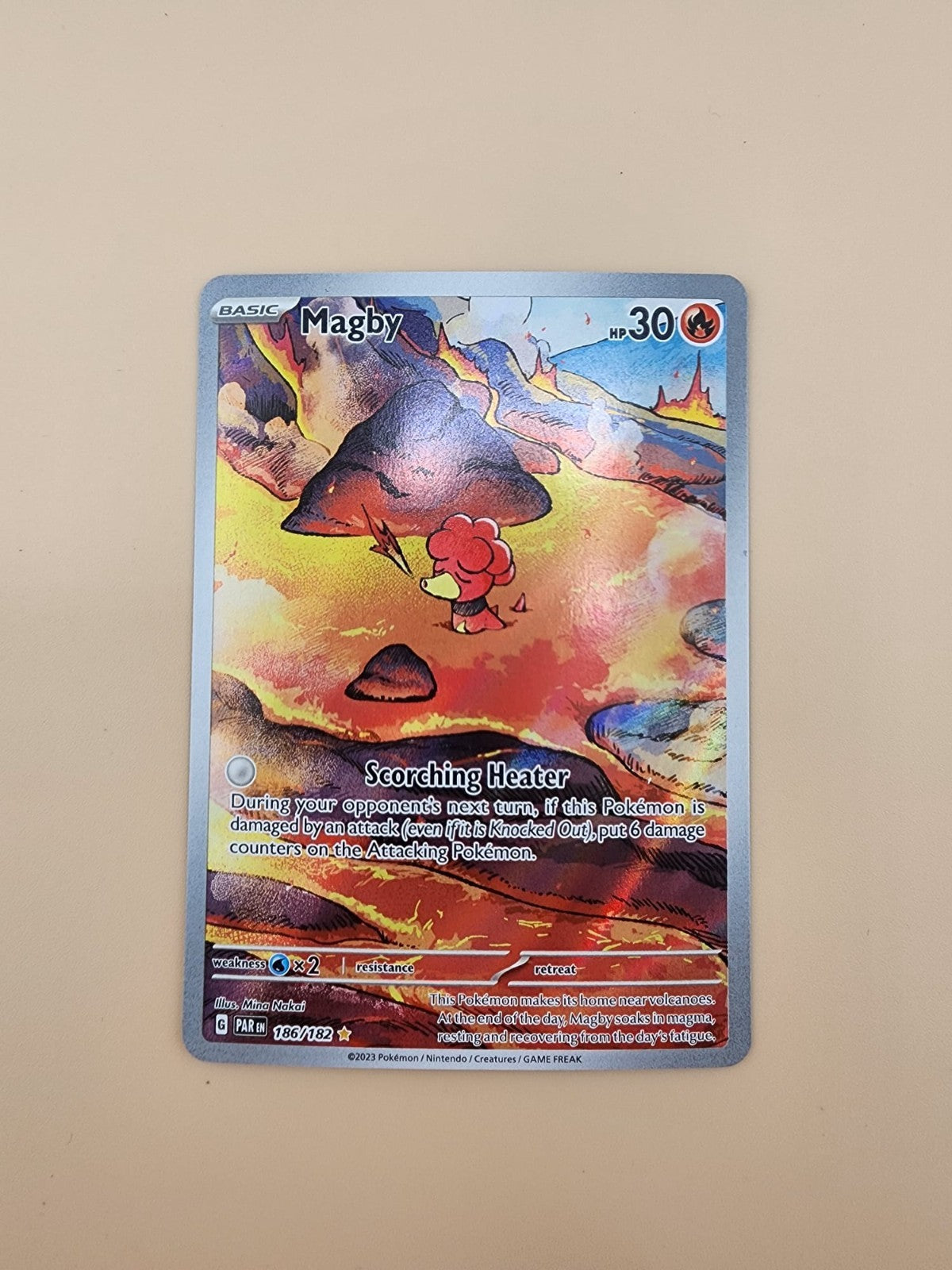 Magby 186/182 SV04: Paradox Rift Holo Near Mint (NM)