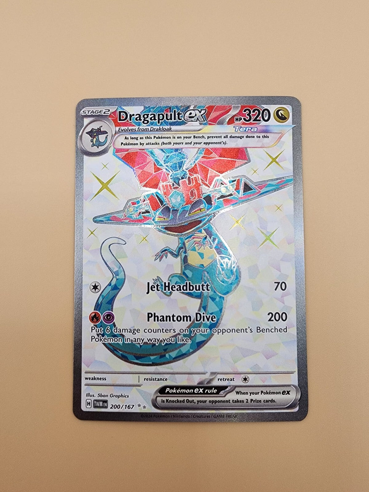 Dragapult ex 200/167 Sv06: Twilight Masquerade Holo Near Mint (NM)