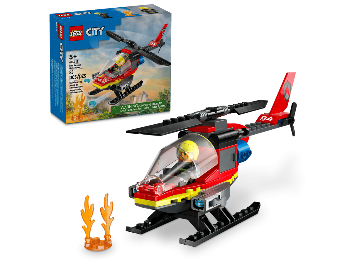 Fire Rescue Helicopter - LEGO 60411
