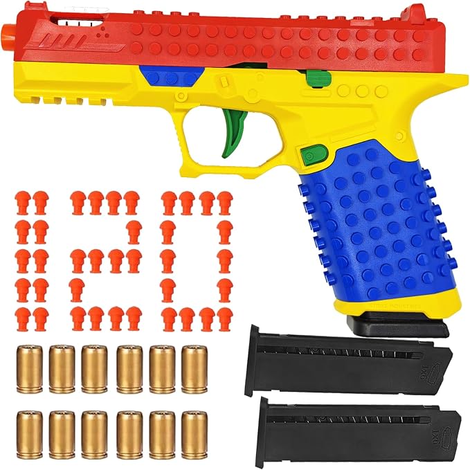 DIY Building Block Shell-Ejecting Toy Gun