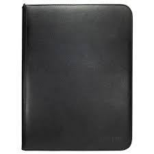UP Pro Binder 9 Pkt Vivid Zippered Black 15907