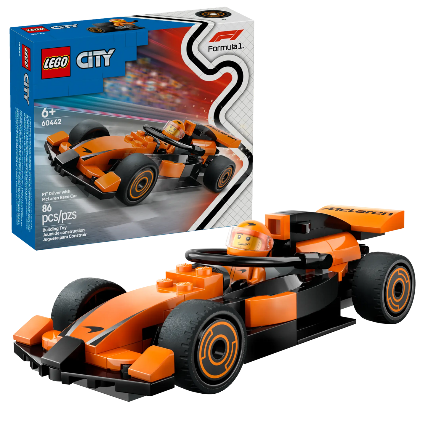 Lego F1 Driver with McLaren Race Car 60442