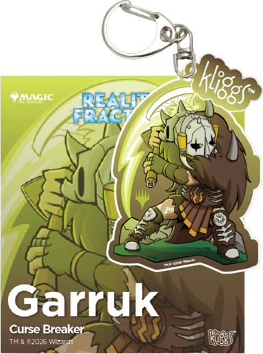 Gatherers' Tavern MTG Keychain- Reality Fractured Garruk Curse Breaker