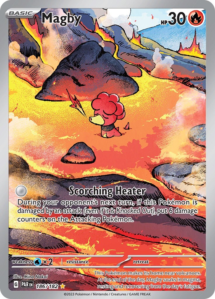Magby 186/182 SV04: Paradox Rift Holo Near Mint (NM)