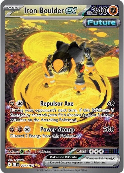 Iron Boulder ex 207/162 Sv05: Temporal Forces Holo Near Mint (NM)