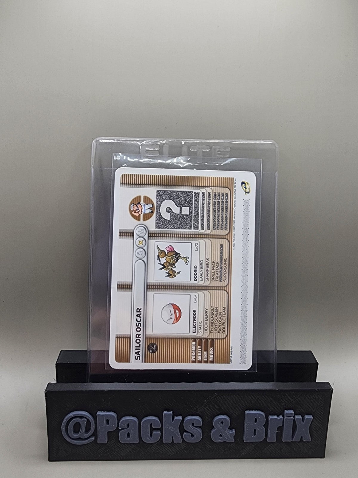 Battle Card E Reader Ruby Gameboy Advance 2003 Sailor Oscar Ruby & Sapphire