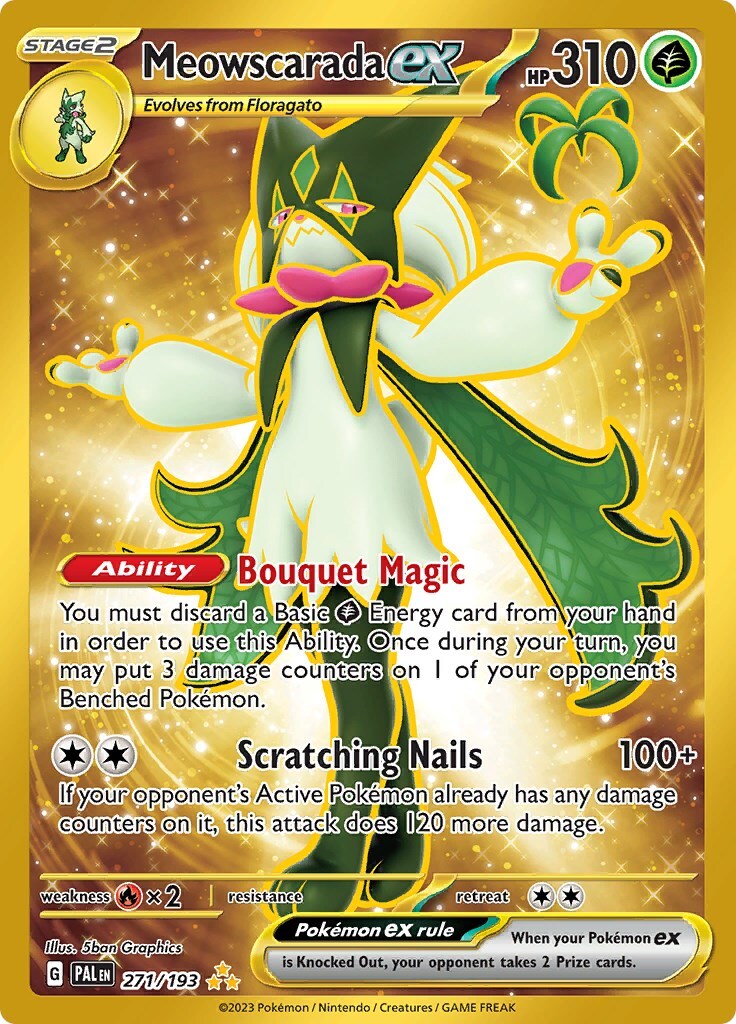 Meowscarada ex 271/193 Sv02: Paldea Evolved Holo NM