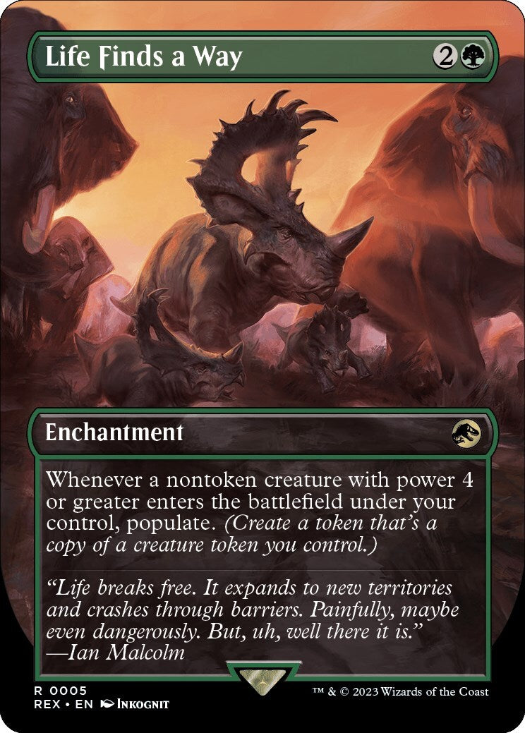 Life Finds a Way (Borderless) Universes Beyond: Jurassic World NM