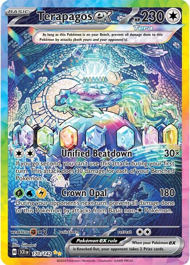 Terapagos ex 170/142 Sv07: Stellar Crown Holo Near Mint (NM)