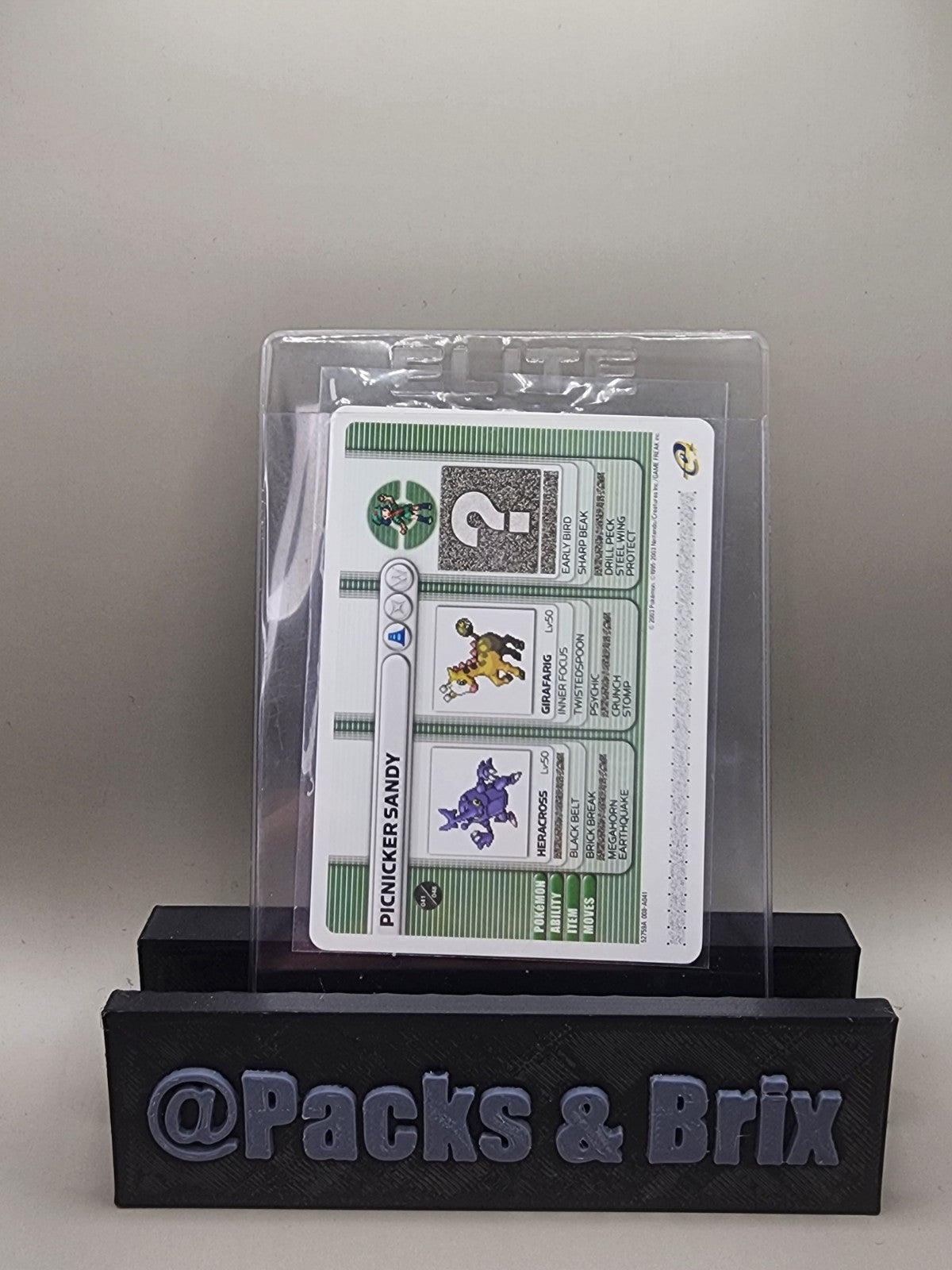 Picnicker Sandy GBA Battle E-Reader Card 2003 Ruby & Sapphire