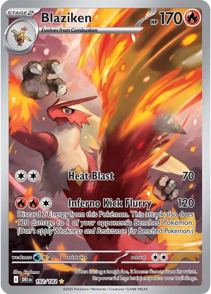 Blaziken 192/182 Sv10: Destined Rivals Holo Near Mint (NM)